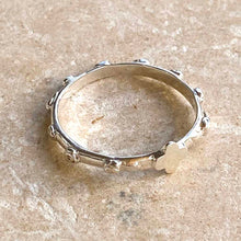 Upload image to gallery, one-decade rosary with roses - Silver