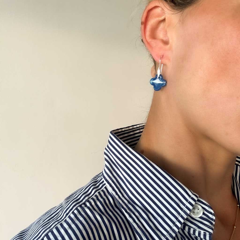 Boucles d'oreilles Célestes - Monture argent