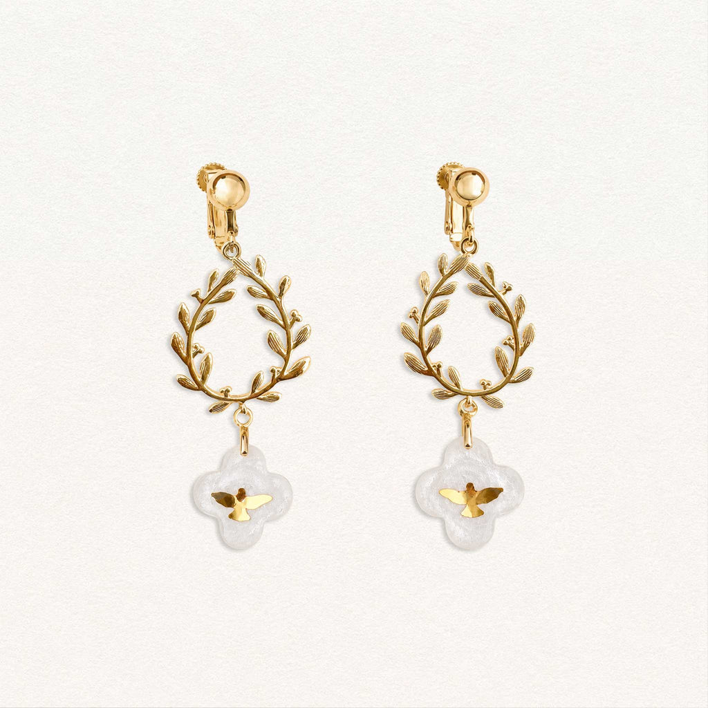 Fleur Nabert créations Dove of Peace Earrings MetaobjectListDrop