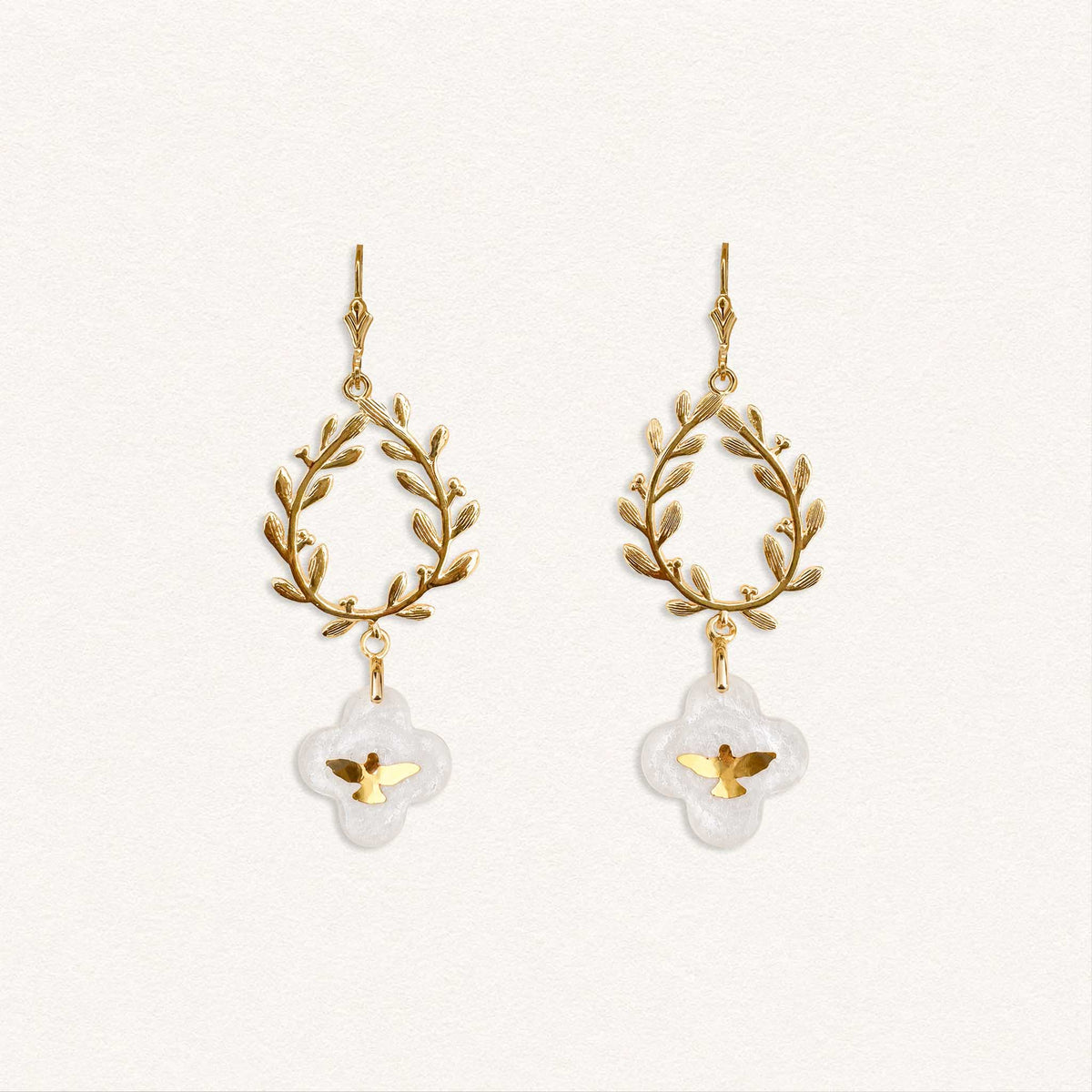 Boucles d'oreilles Colombes de la paix
