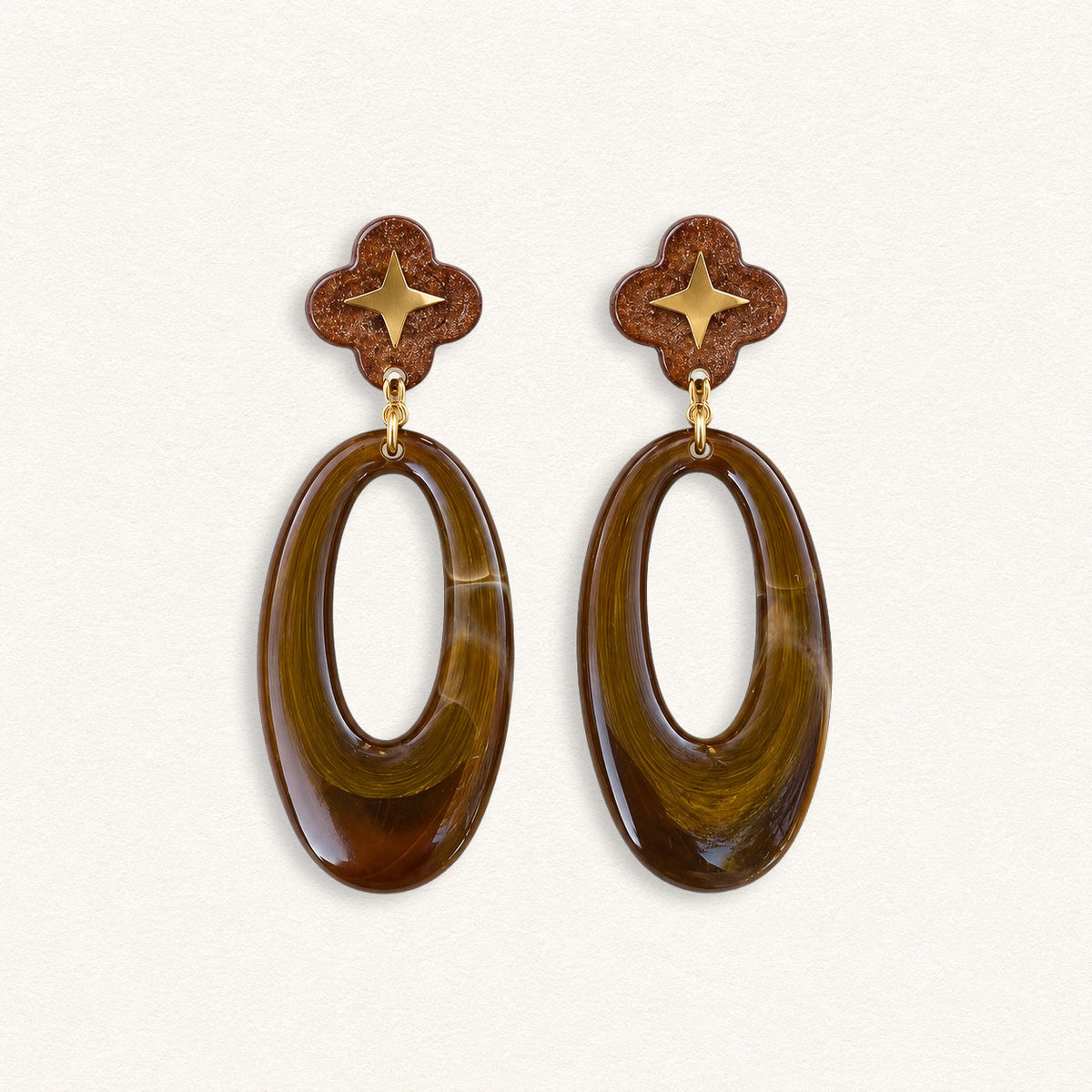 Soft Light Earrings - Chocolate
