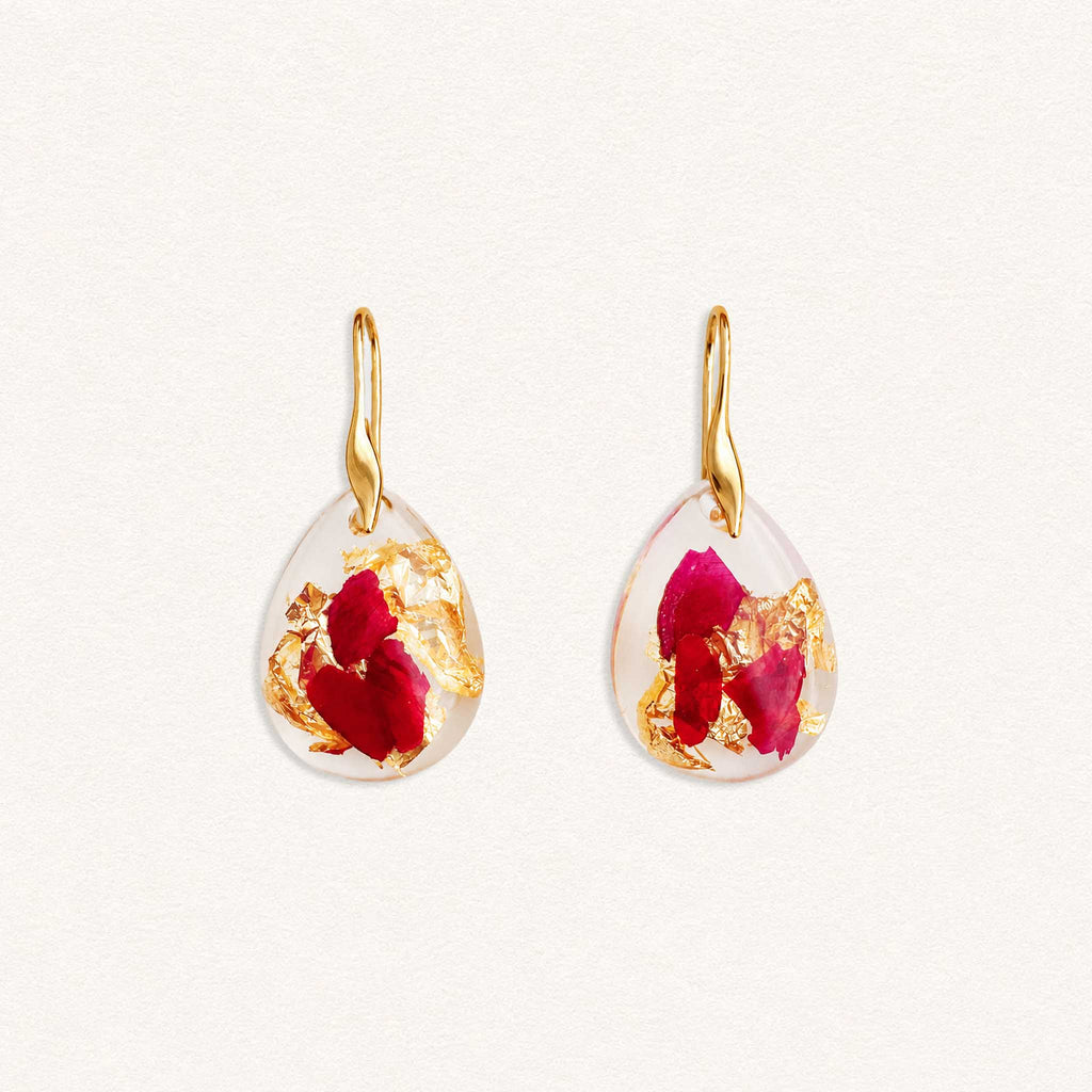 Fleur Nabert créations Boucles d'oreilles Sainte Thérèse MetaobjectListDrop