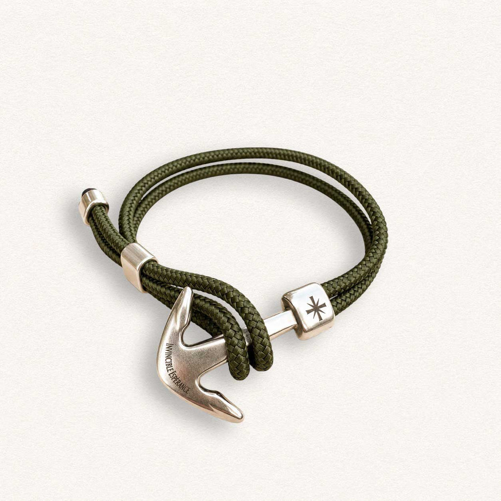 Fleur Nabert créations Bracelet Invincible Espérance - Kaki MetaobjectListDrop