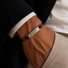 Load image into Gallery viewer, "The Lord is my strength" Bracelet - Navy
