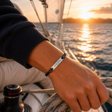 Load image into Gallery viewer, "The Lord is my strength" Bracelet - Navy
