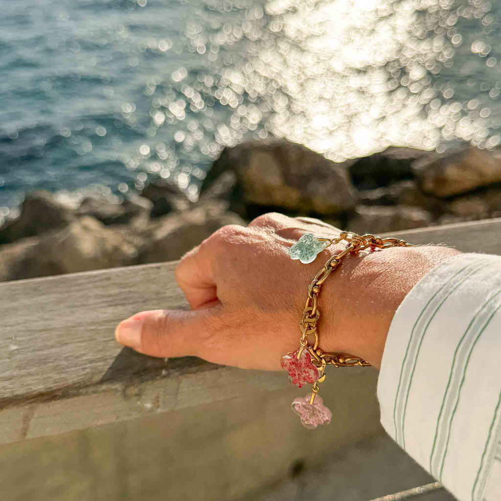 Fleur Nabert créations Bracelet Maille + attache magique MetaobjectListDrop