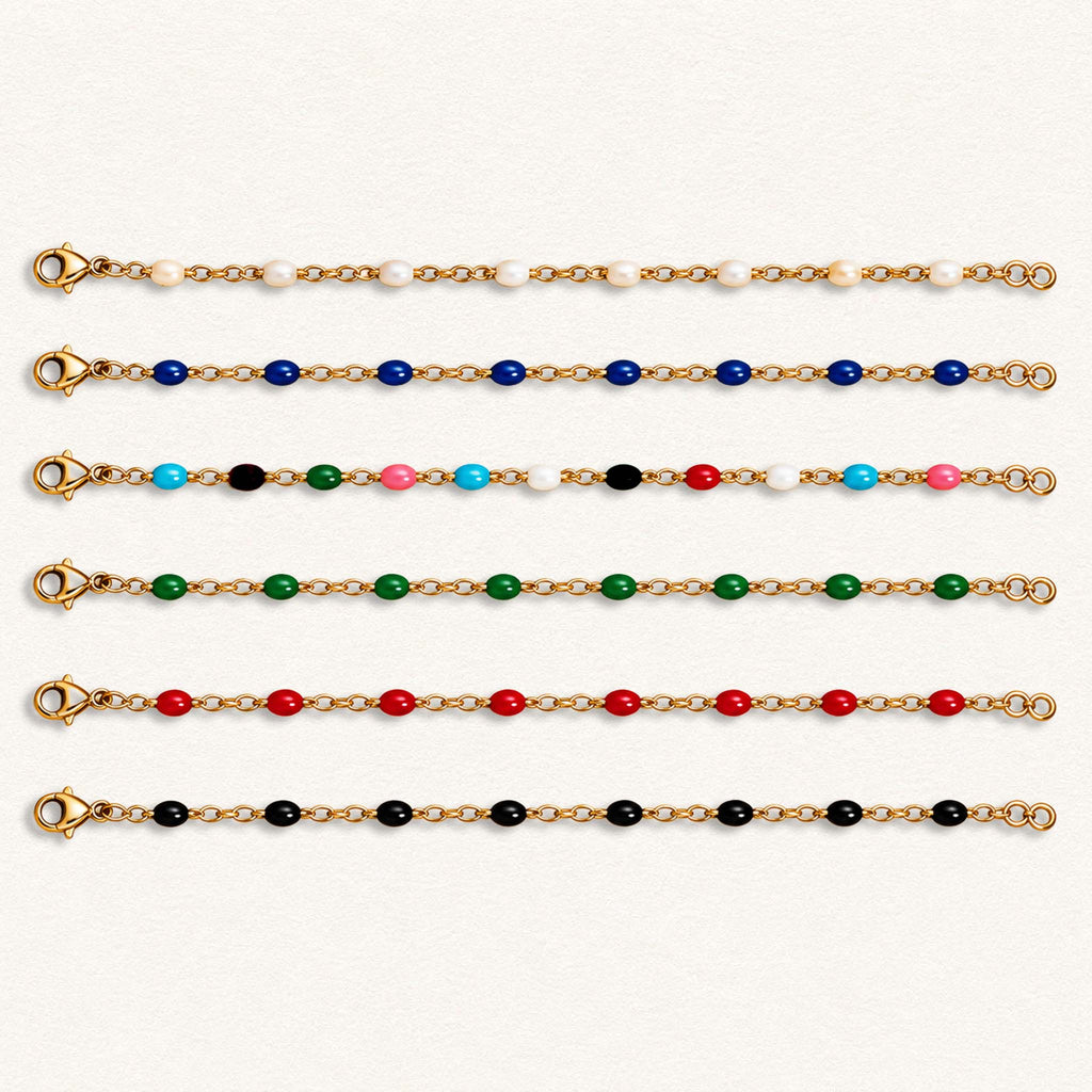 Fleur Nabert créations Bracelets chaîne de couleur MetaobjectListDrop