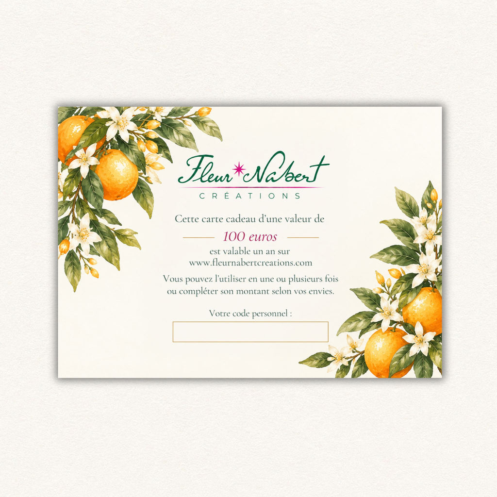 Fleur Nabert créations Carte Cadeau Fleur Nabert créations 