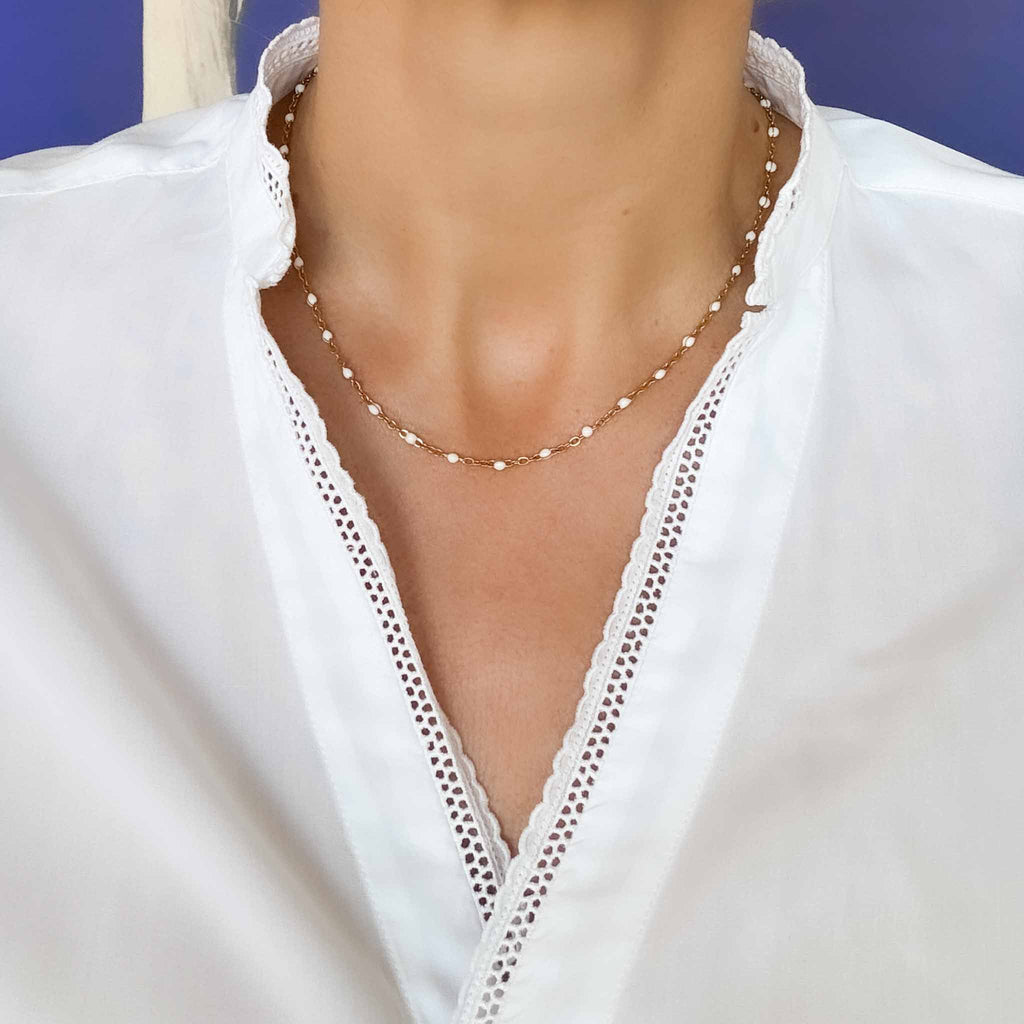 Fleur Nabert créations Short colored chains MetaobjectListDrop