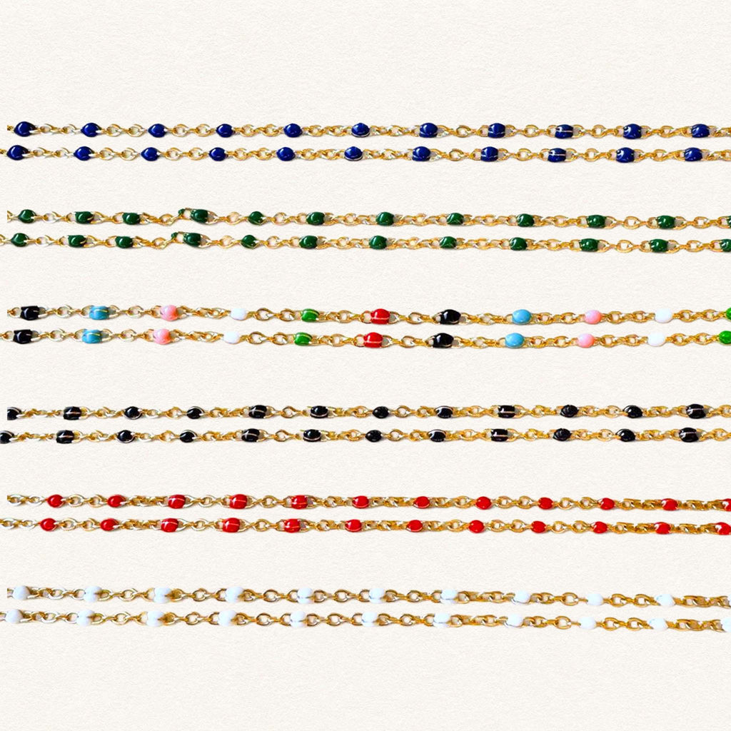 Fleur Nabert créations Long Multicolored Chains MetaobjectListDrop