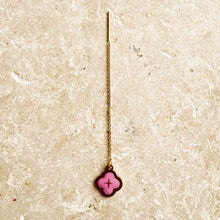 Carica l'immagine nel visualizzatore di Gallery, Laccio unico in corda micro quadrilobo rosa
