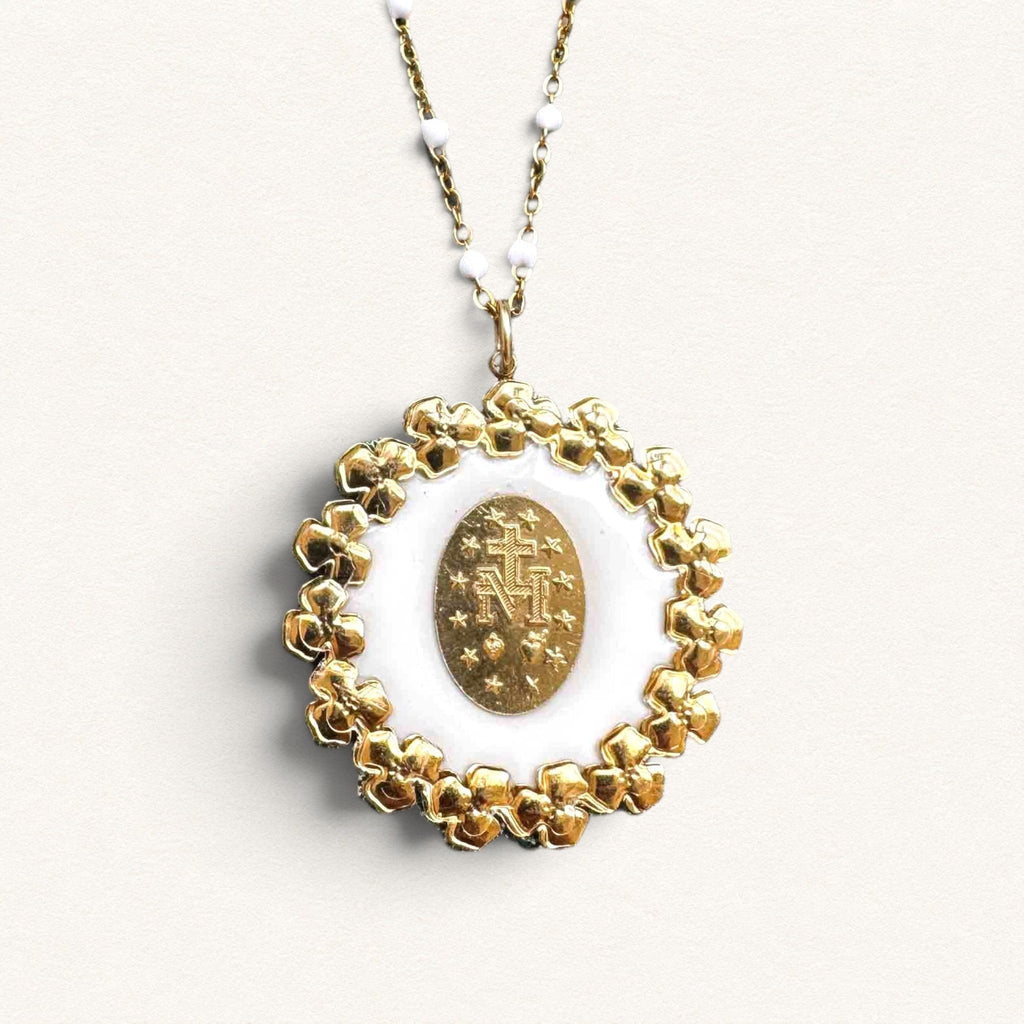 Fleur Nabert créations Queen of the Sky Necklace - White MetaobjectListDrop