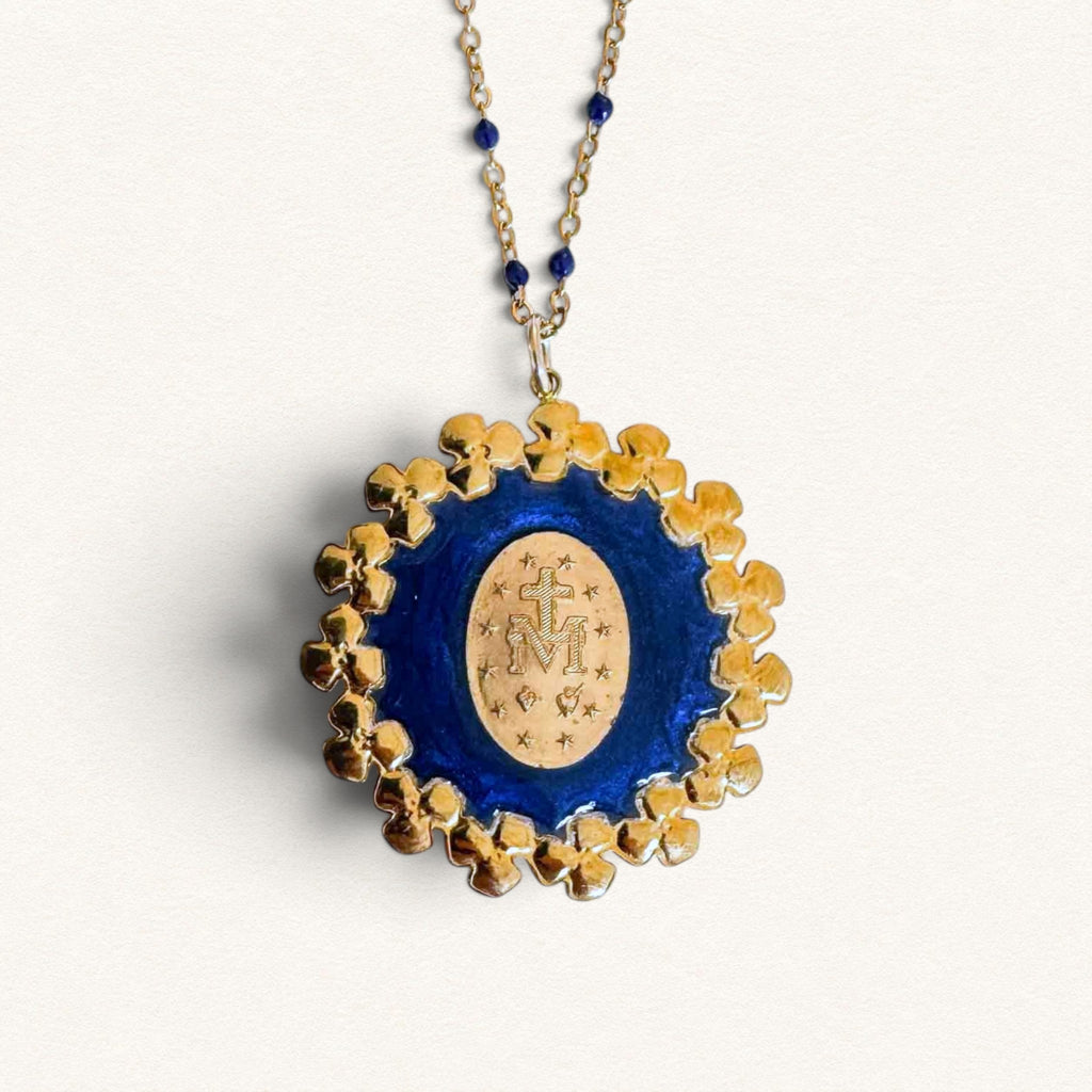 Fleur Nabert créations Queen of the Sky Necklace - Blue MetaobjectListDrop