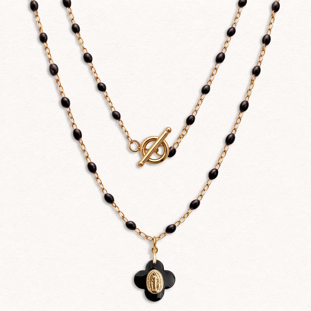 Miraculous Medal Necklace - Black