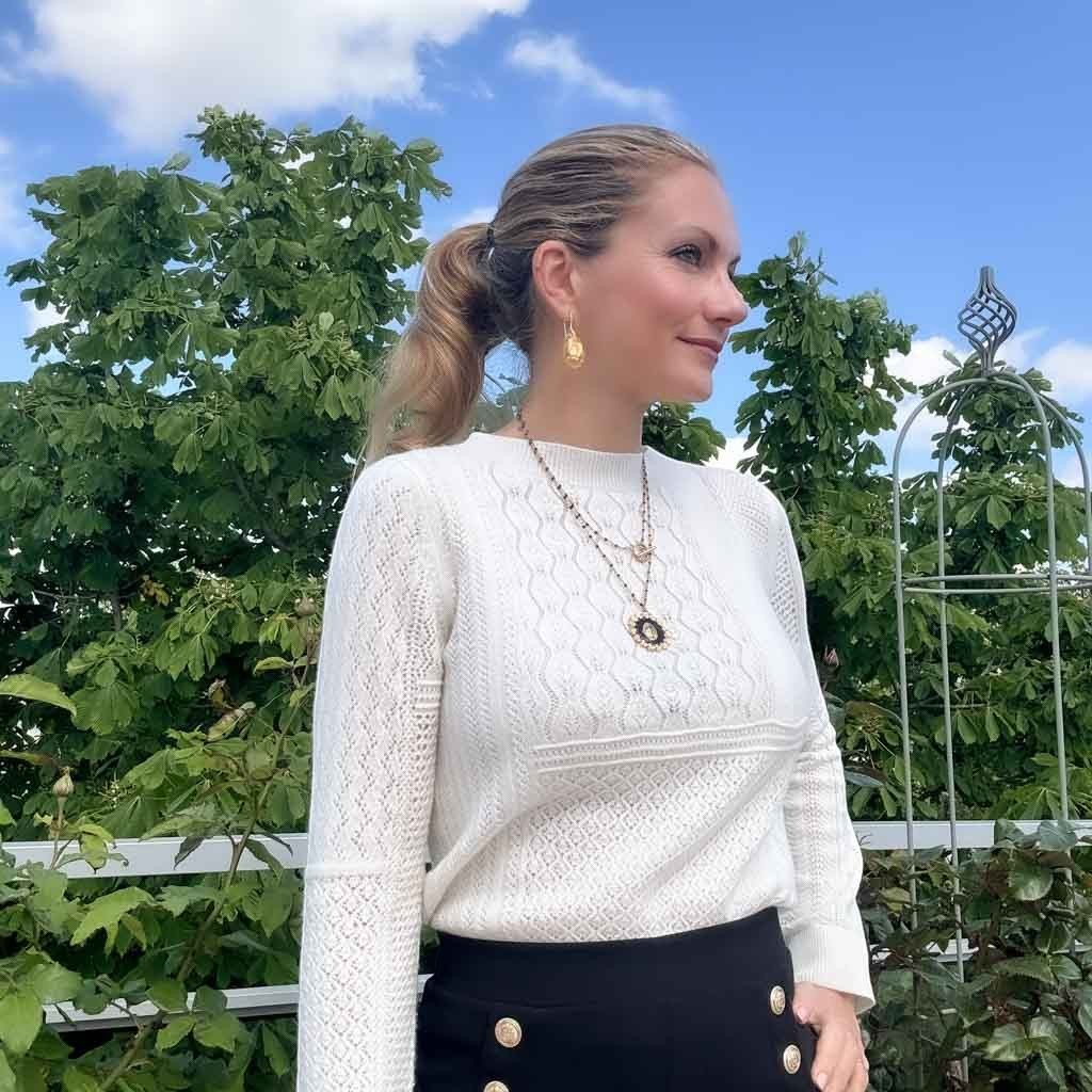 Fleur Nabert créations Collier Reine du Ciel - Noir MetaobjectListDrop