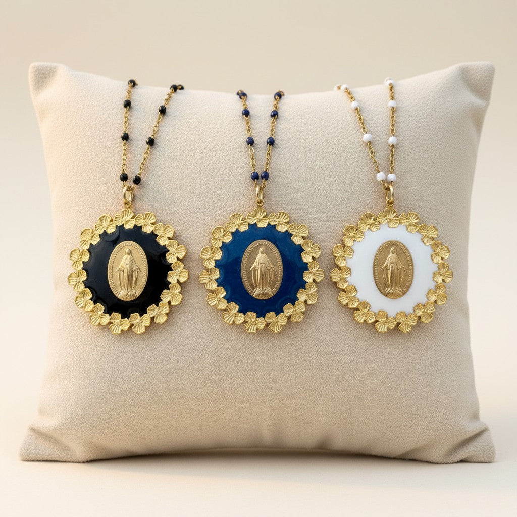 Fleur Nabert créations Queen of the Sky Necklace - Blue MetaobjectListDrop