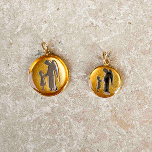 Mini medaglia dell'angelo custode