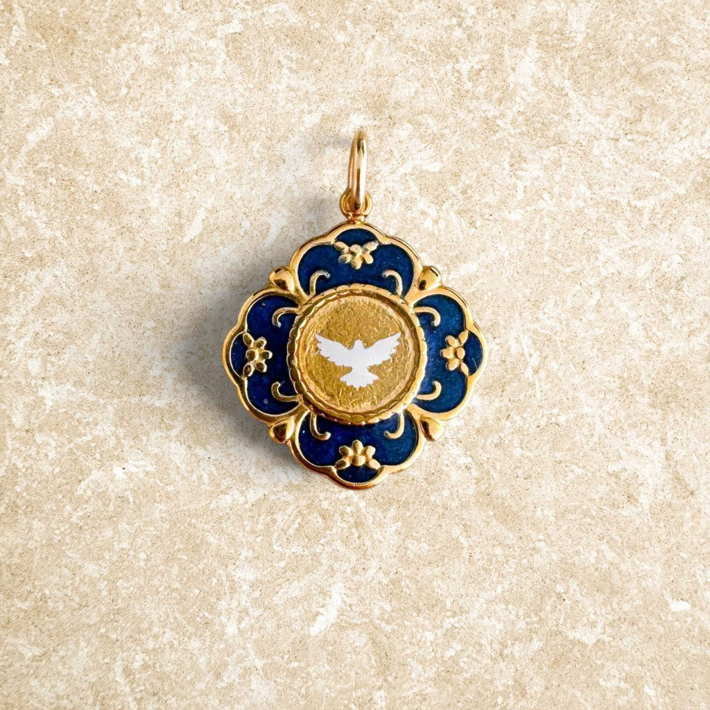 Fleur Nabert créations Precious Dove Medal - Marine MetaobjectListDrop