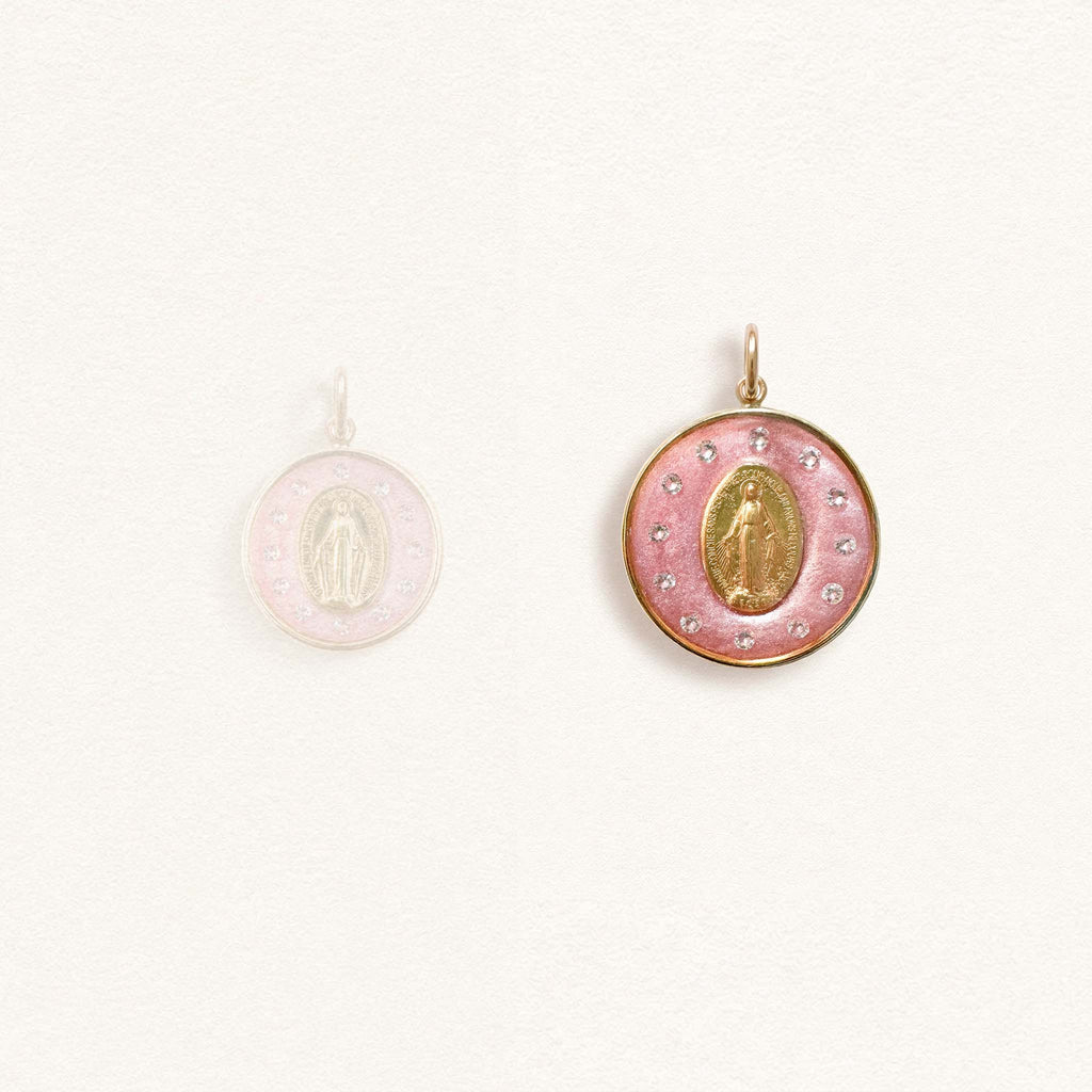 Fleur Nabert créations Rose-Crowned Miraculous Medal - Medium MetaobjectListDrop