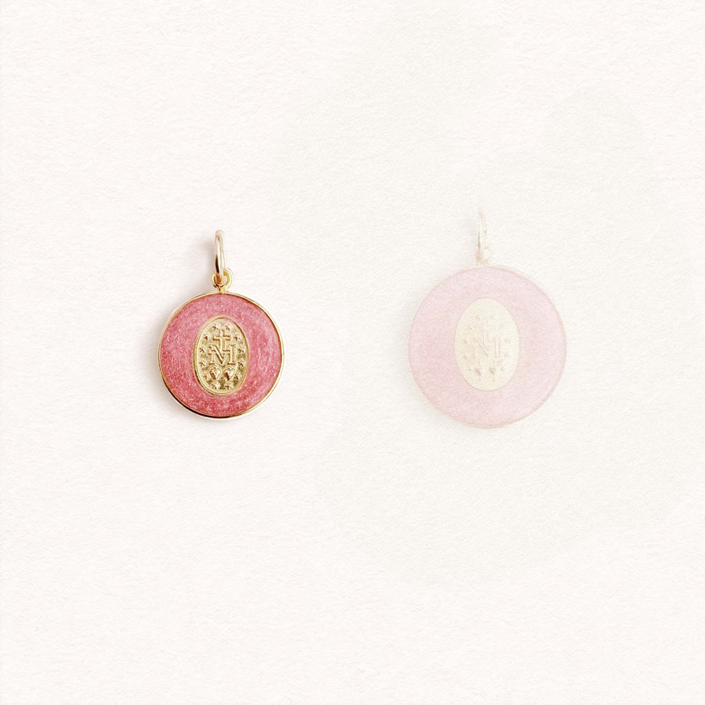 Fleur Nabert créations Médaille Miraculeuse couronnée rose - Mini MetaobjectListDrop