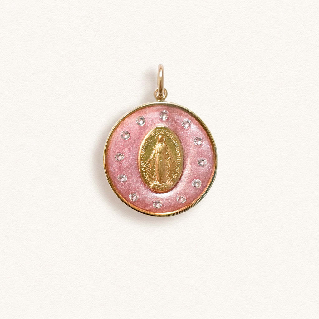 Fleur Nabert créations Rose-Crowned Miraculous Medal - Medium MetaobjectListDrop