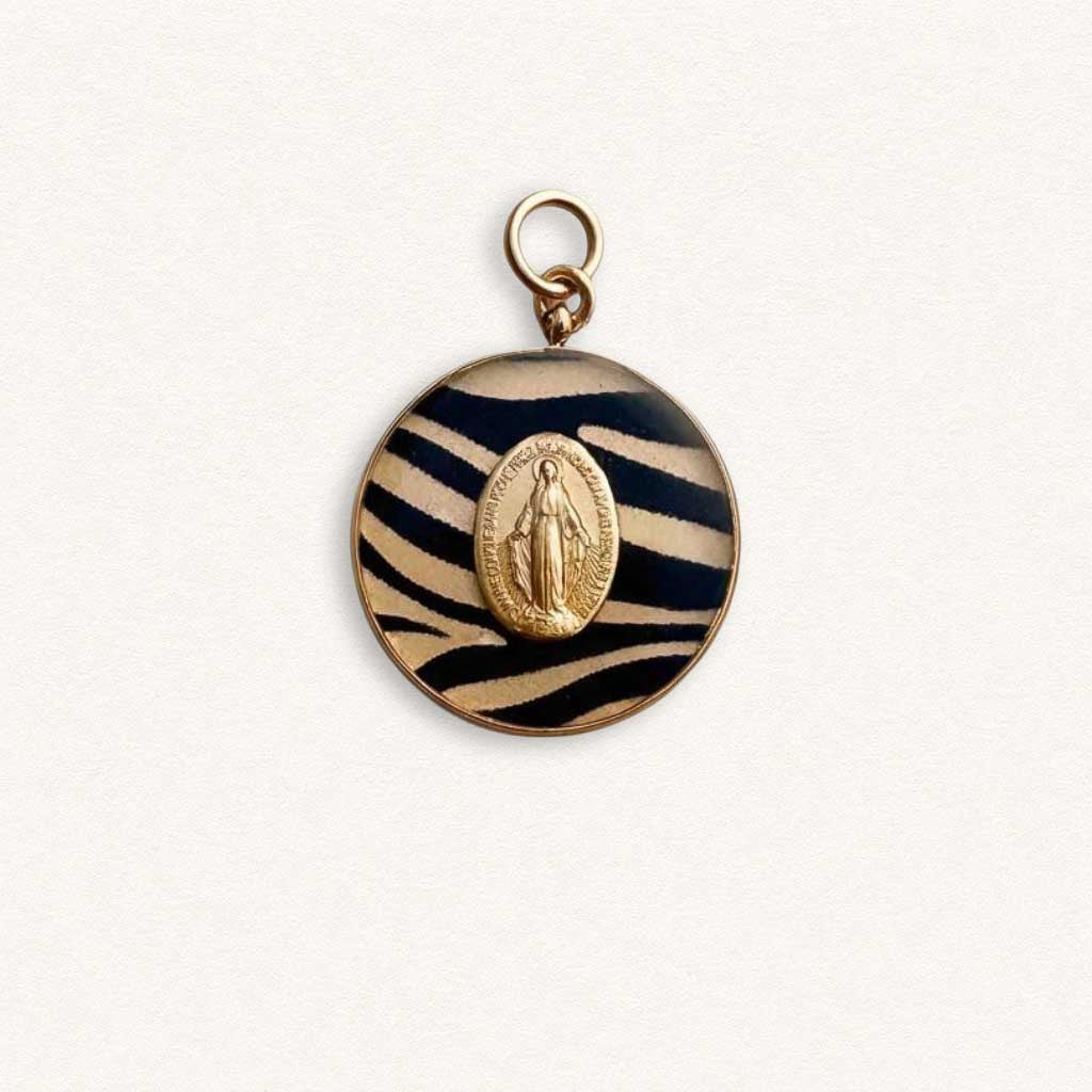 Fleur Nabert créations Médaille Miraculeuse Zébra MetaobjectListDrop