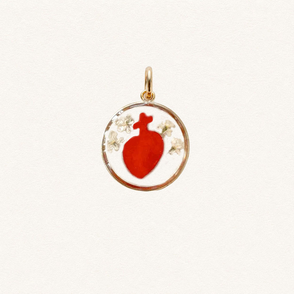 Fleur Nabert créations Médaille Sacré-Cœur Charles de Foucauld MetaobjectListDrop