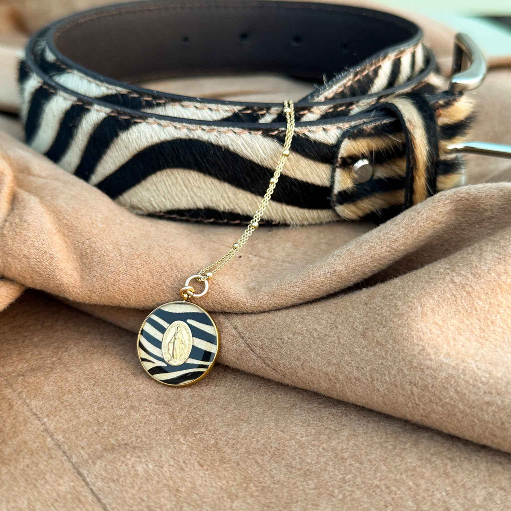 Fleur Nabert créations Médaille Miraculeuse Zébra MetaobjectListDrop