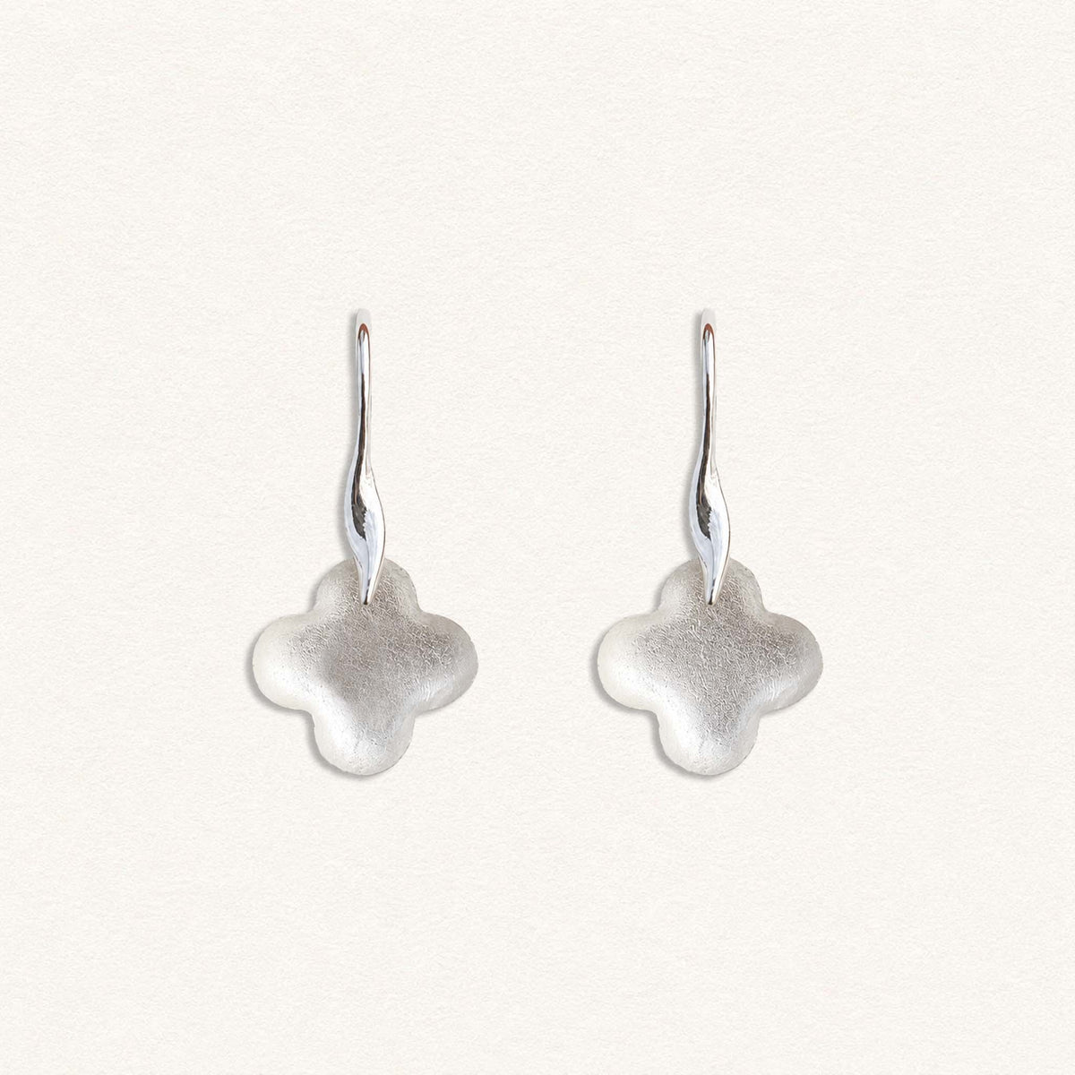 Boucles d'oreilles Croix de Gloire - Argent