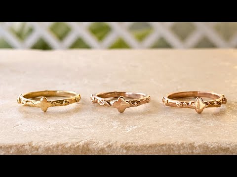 fleur Nabert créations Dizainier aux roses - Or jaune MetaobjectListDrop