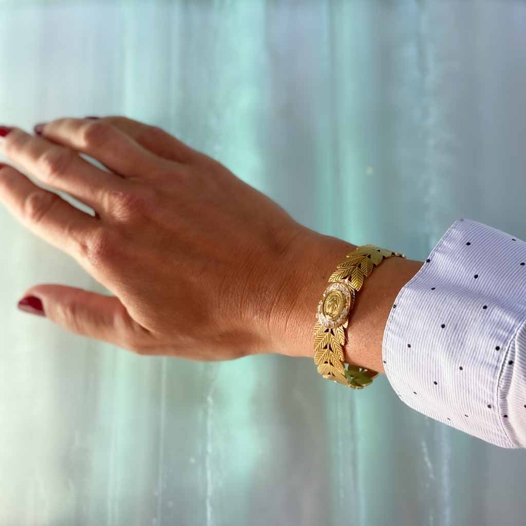 Miraculous Medal Cuff Bracelet