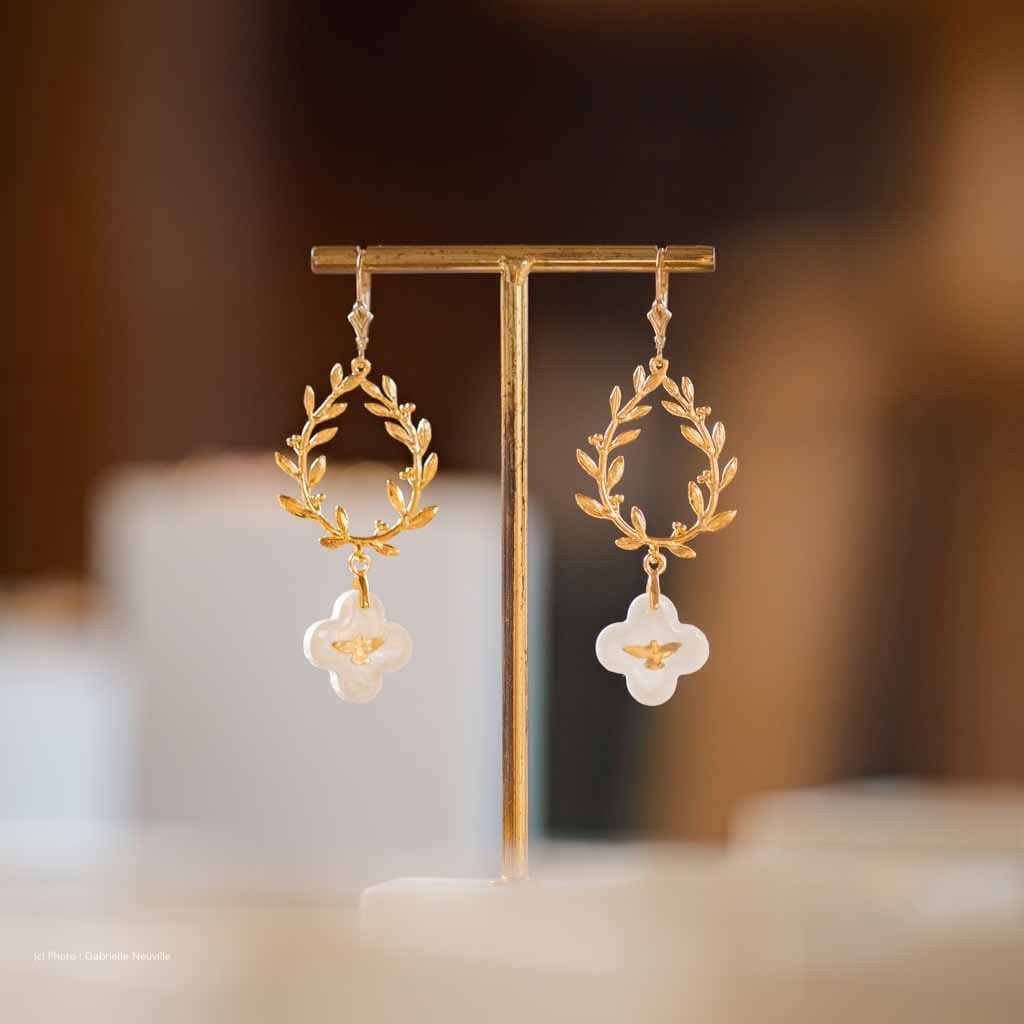 Fleur Nabert créations Dove of Peace Earrings MetaobjectListDrop