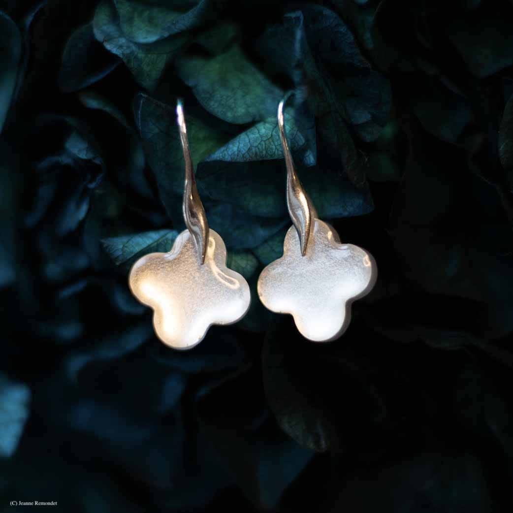 Glory Cross Earrings - Silver