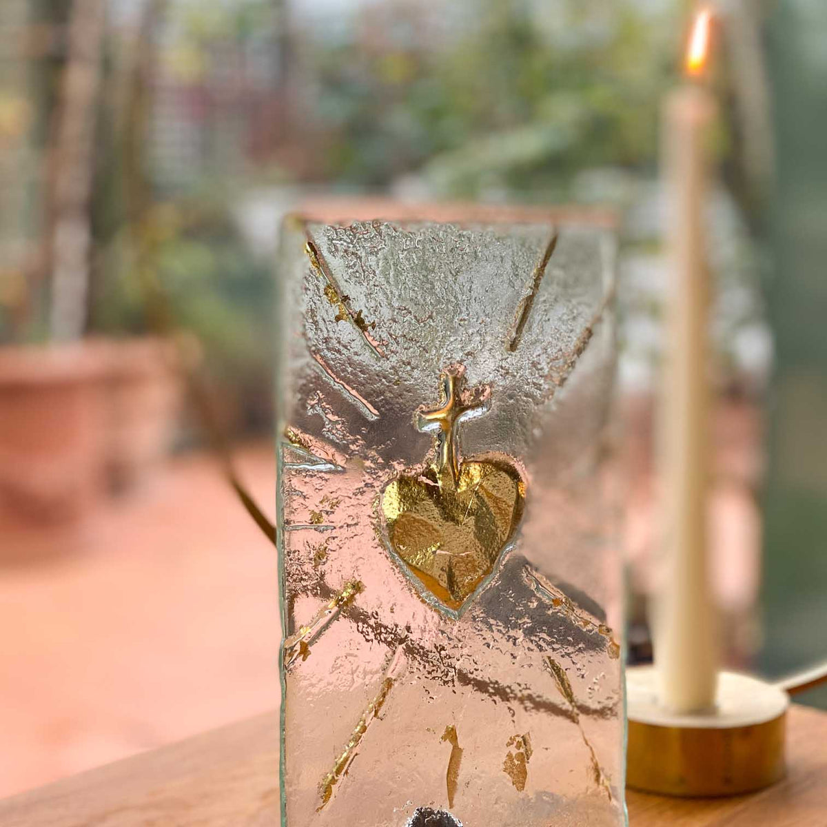 Sacred Heart of Gold Icon